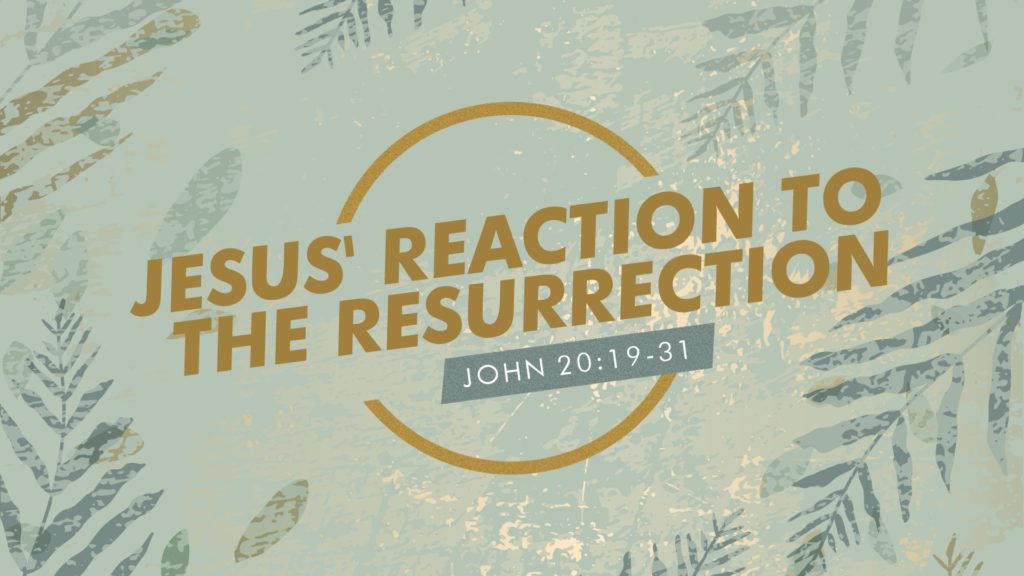 Jesus’ Reaction to the Resurrection